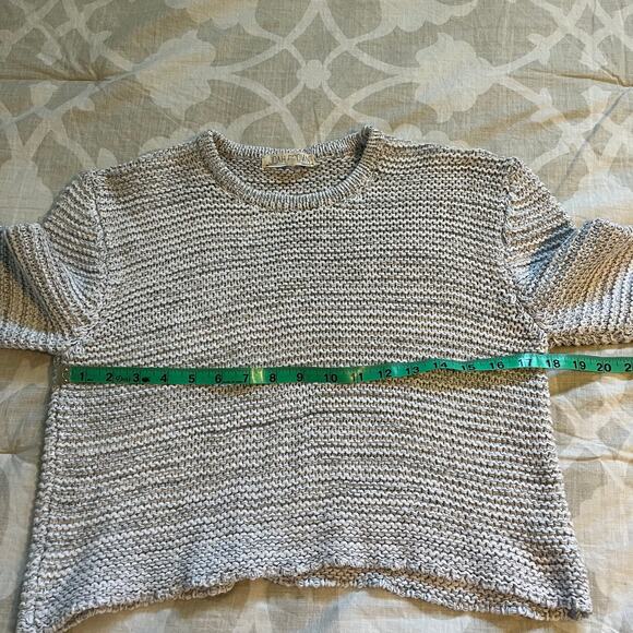 Joah brown Heathered gray knit crop sweater‎ one size - Picture 3 of 7